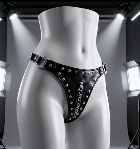 كيلوت جلد اسود نسائي