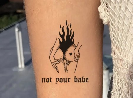 Not Your Babe - Temporary Tattoo