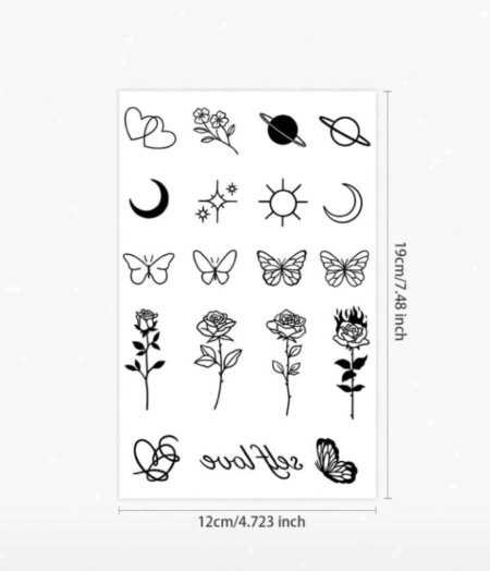 Mini Symbols Tattoo -