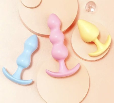 Colorful Silicone Anal Plugs – Beginner-Friendly & Comfortable Desig