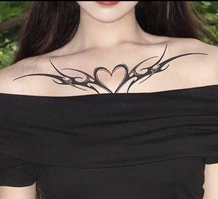 تاتو قلب التريبال – Tribal Heart Tattoo