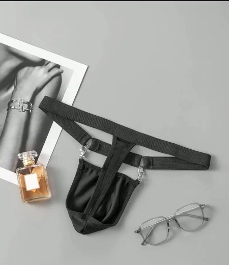 سترينغ رجالي معدني – Men’s Metal Clip Sexy String